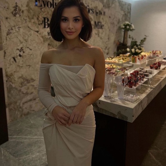 Zara coord set sleeveless top midi skirt boho beige summer vacation party - Picture 4 of 7